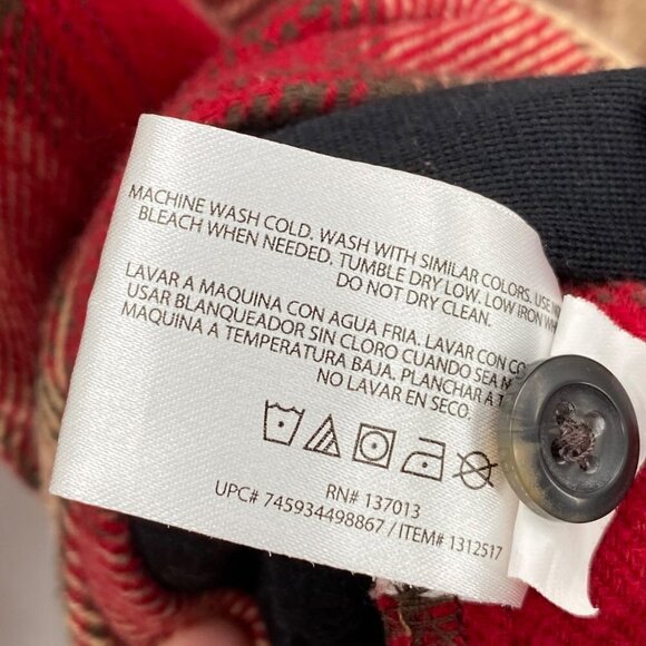 Orvis Heavyweight Flannel Red Plaid Button Up Shirt Men's Size XXL - Picture 10 of 10